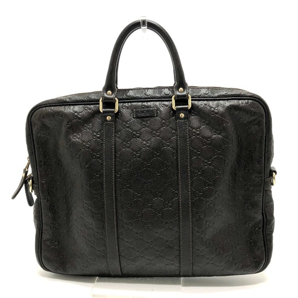 Gucci 201480 Sima Line bag business bag Briefcase Brown - Picture 1 of 10